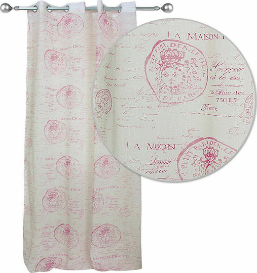 Das Home Perdea Cu Capse 2031 Ecru 140x280cm