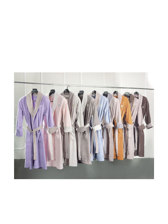 Guy Laroche Duo Bathrobe with Collar Rose 380gr/m² 1131090212012