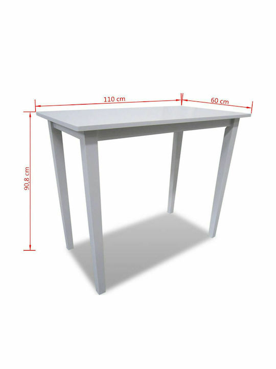 Masă Bar Alb 110x60x90.8buc