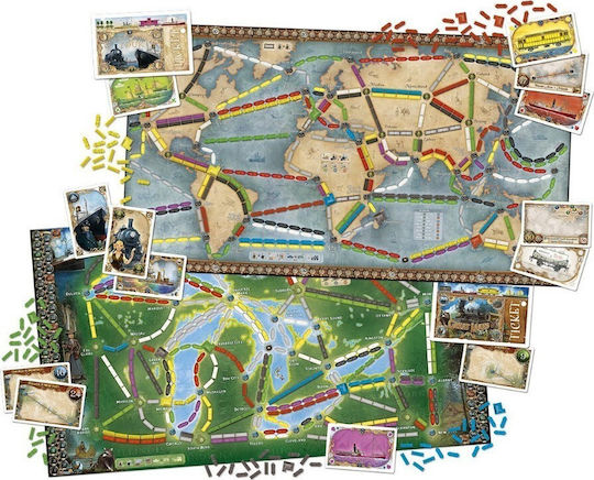 Board Game Ticket To Ride: Rails & Sails for 2-5 Players 10+ Years Old (EN) Days of Wonder