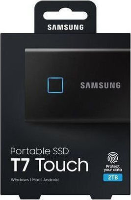 Samsung Portable SSD T7 Touch USB-C / USB 3.2 2TB 2.5" Μαύρο