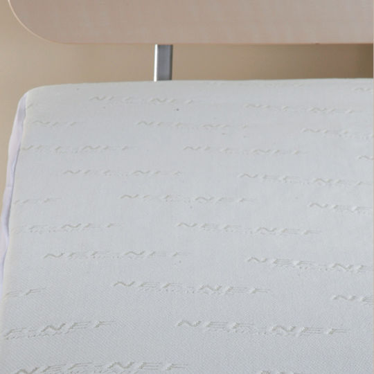 Nef-Nef Homeware Protective Cover King Size Waterproof with Skirt Jacquard White 180x200+30cm