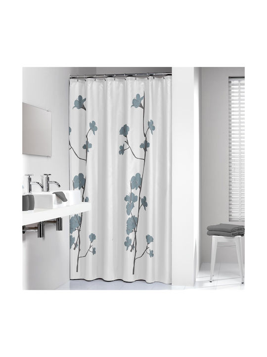Sealskin Orchid Shower Curtain Fabric 180x200cm Blue 233031324