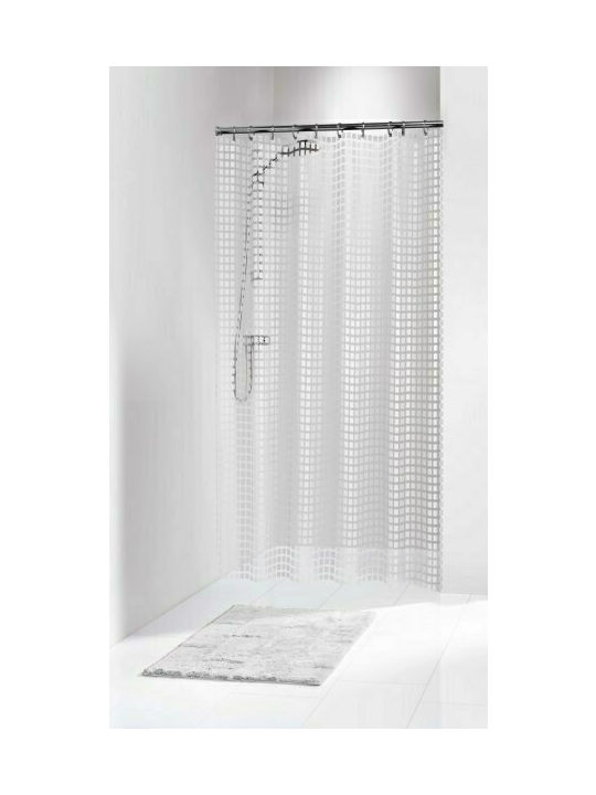 Sealskin Tiles Shower Curtain 180x200cm White 202591310