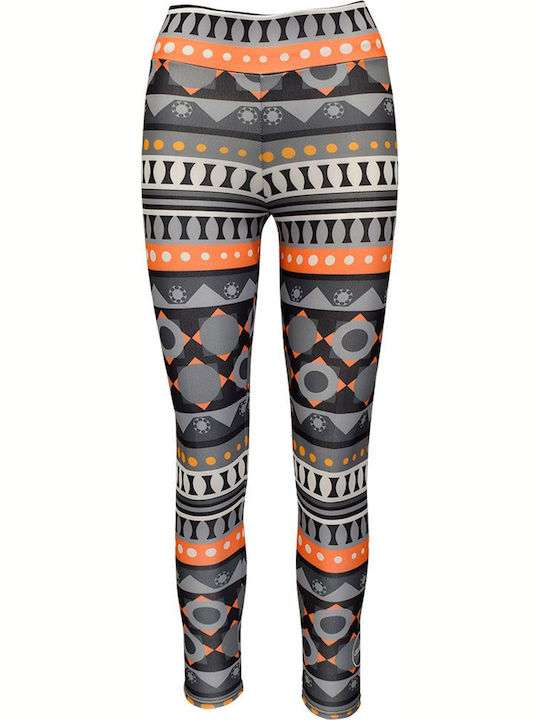 Up Fit 17-29100 Training Γυναικείο Μακρύ Κολάν Grey/Orange