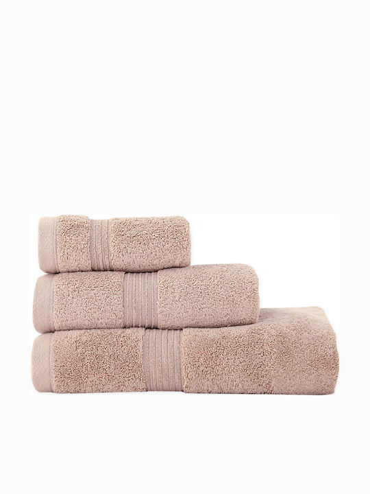 Nef-Nef Homeware Hand Towel Aegean 009685 30x50cm. Beige Weight 500gr/m²