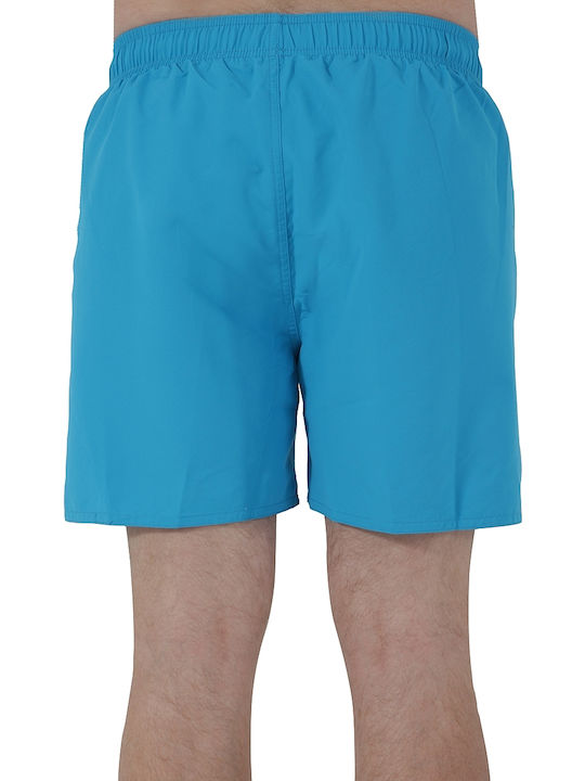 Herren Badehose Bermuda Hellblau Monochrom