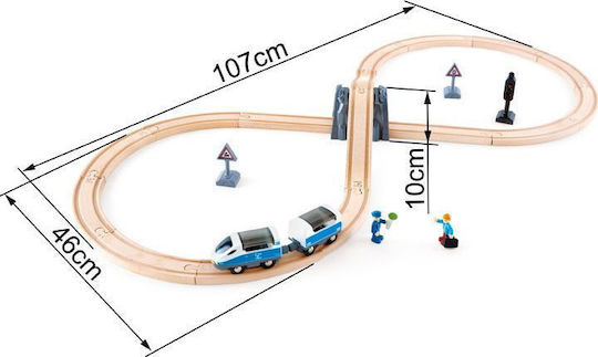 Hape Set with Train made of Wood for 3+ years+ Years