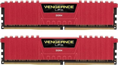 Corsair Vengeance LPX 8GB DDR4 RAM cu 2 module (2x4GB) și Viteză 2400 pentru Desktop