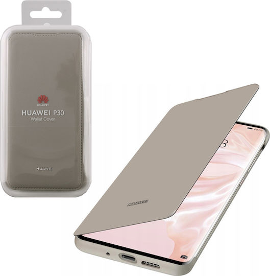 Huawei Книга Изкуствена кожа Каки (Huawei P30)