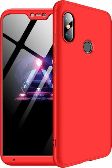 Mi A2 Mi 6X 360 Full Cover Πλαστικό Κόκκινο (Xiaomi Mi 6X/Mi A2)