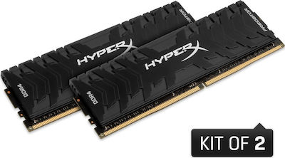 HyperX Predator 16GB DDR4 RAM με 2 Modules (2x8GB) και Ταχύτητα 3333 για Desktop