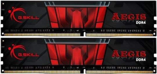 G.Skill Aegis 8GB DDR4 RAM with 2 Modules (2x4GB) and 2400 Speed for Desktop