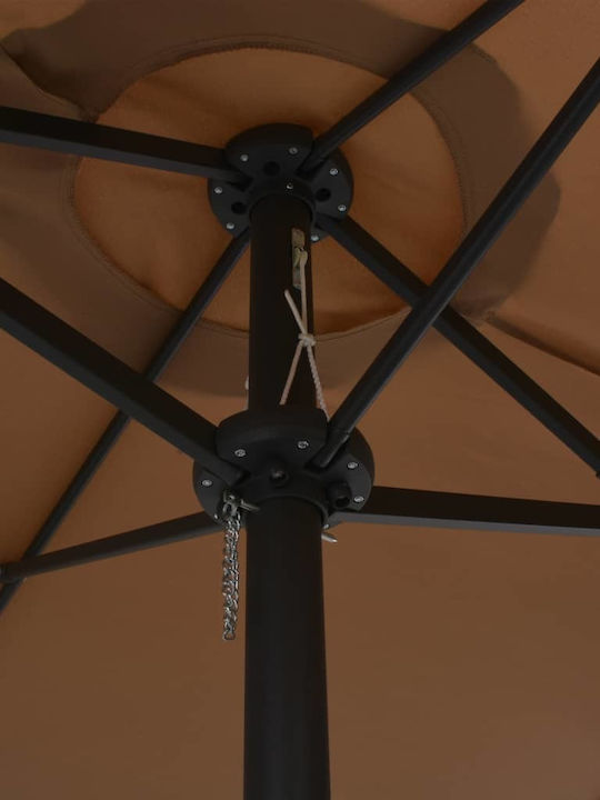 Square Aluminum Beige Parasol 4.6x2.7xH2.46m