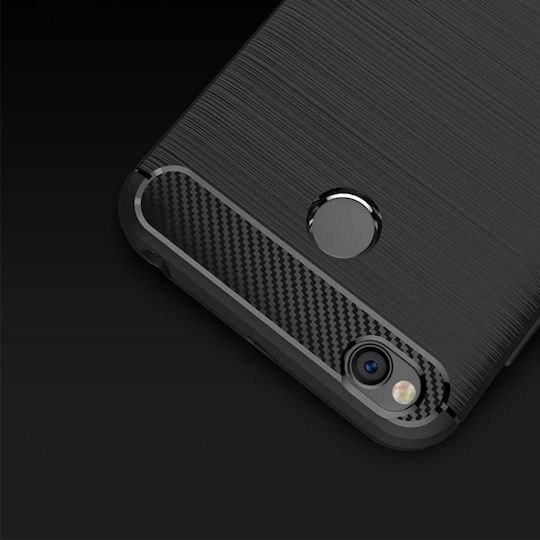 Forcell Carbon Rugged Armor Back Cover Silicone Black (Galaxy A6 2018)