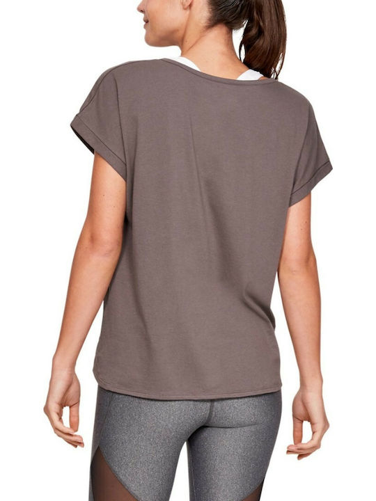Under Armour Graphic Sportstyle Fashion Women's Athletic Crop T-shirt Gray