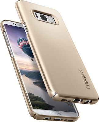 Spigen Thin Fit Umschlag Rückseite Kunststoff Gold (Galaxy S8) 565CS21622