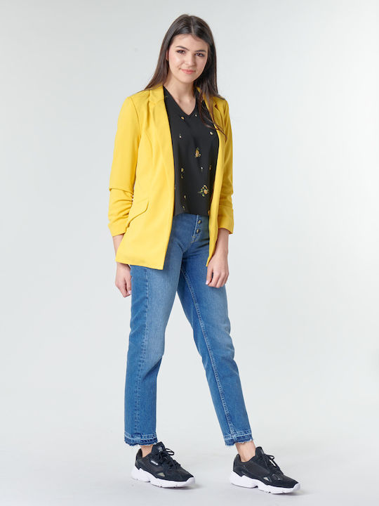Only Blazer pentru femei Sacou Misted Yellow