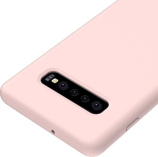 Hurtel Back Cover Silicone Pink (Galaxy S10+)