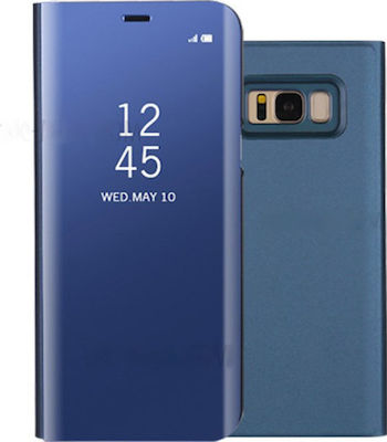 Hurtel Clear View Plastic Book Blue (Galaxy S8)