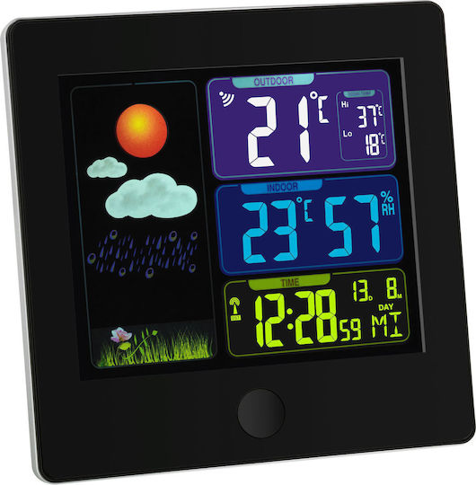 TFA Sun Wireless Digital Weather Station Tabletop Black