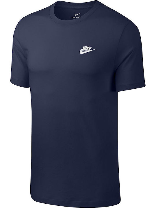 Nike Αθλητικό T-shirt Midnight Navy / White