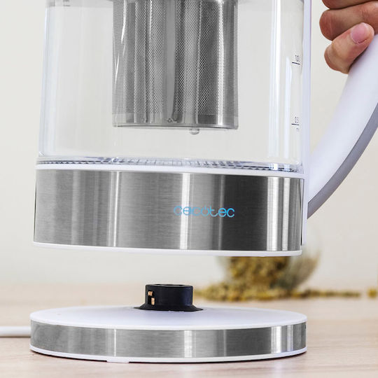 Cecotec ThermoSense 370 Clear Βραστήρας 1.7lt 2200W Ασημί
