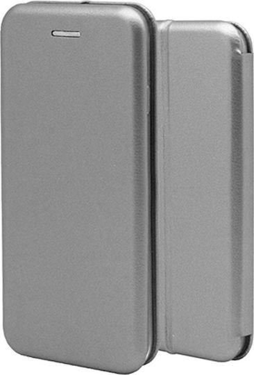 Forcell Galaxy A6 Plus Buchen Sie Synthetisches Leder Gray (Galaxy A6+ 2018)