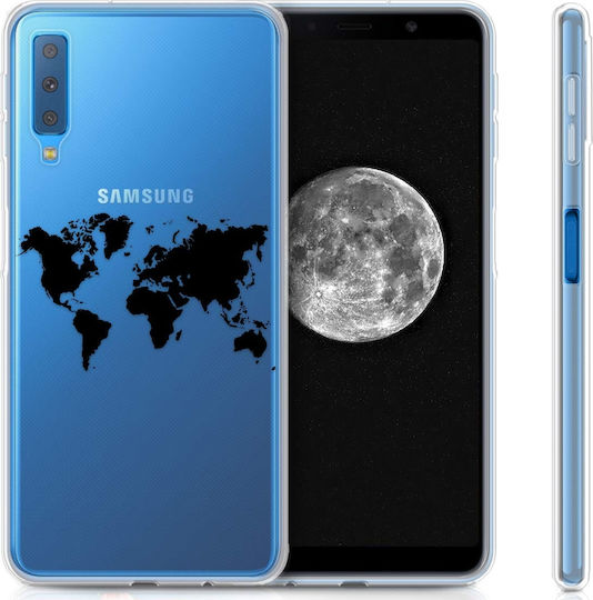 KWmobile Back Cover Σιλικόνης Μαύρο (Galaxy A7 2018)