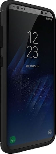 Hurtel Tech Protect Carbon Задна корица Силикон Черен (Galaxy S8)