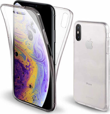 Forcell FRONT BACK Acoperire completă 360 Silicon Transparent (iPhone XS Max)