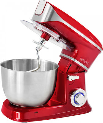 Royalty Line Stand Mixer 1900W with Stainless Mixing Bowl 6.5lt Red