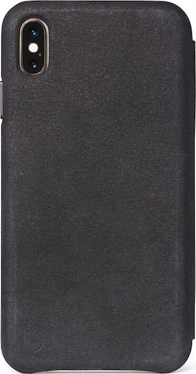 Decoded Leather Slim Brieftasche Synthetisches Leder Schwarz (iPhone XS Max)