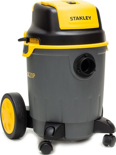 Stanley SXVC20PE Staubsauger Flüssigkeiten / Feststoffe 1200W mit Kunststoff Behälter 20Es