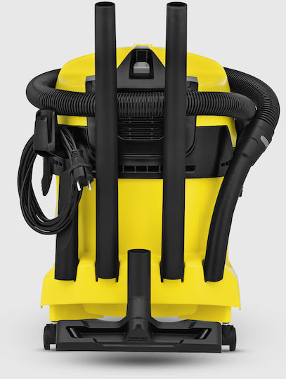 Karcher WD 4 Σκούπα Υγρών / Στερεών 1000W με Πλαστικό Κάδο 20lt