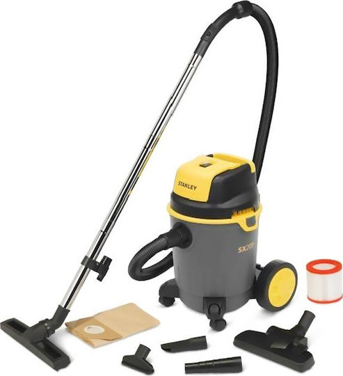 Stanley SXVC20PE Staubsauger Flüssigkeiten / Feststoffe 1200W mit Kunststoff Behälter 20Es