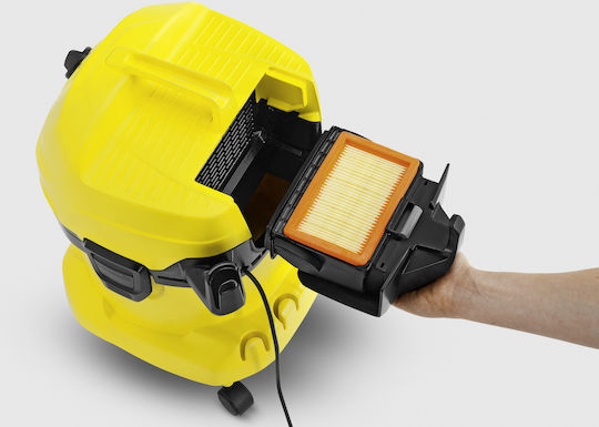 Karcher WD 4 Σκούπα Υγρών / Στερεών 1000W με Πλαστικό Κάδο 20lt