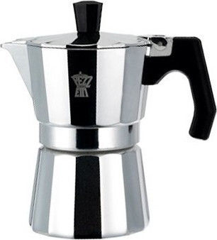 Pezzetti Luxexpress Stovetop Espresso Pot for 1Cups Silver