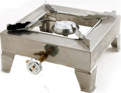 Calfer Gas ΕΛΙ-100 Liquid Gas Countertop Single Burner Inox