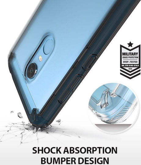 Ringke Fusion Umschlag Rückseite Silikon Schwarz (Redmi 5 Plus)