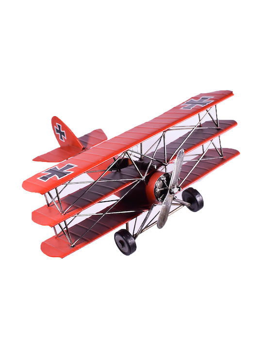 SP Souliotis Vintage Metallic Miniature Airplane 28x25x13cm