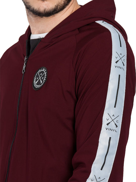 Burgundy Hoodie Cardigan
