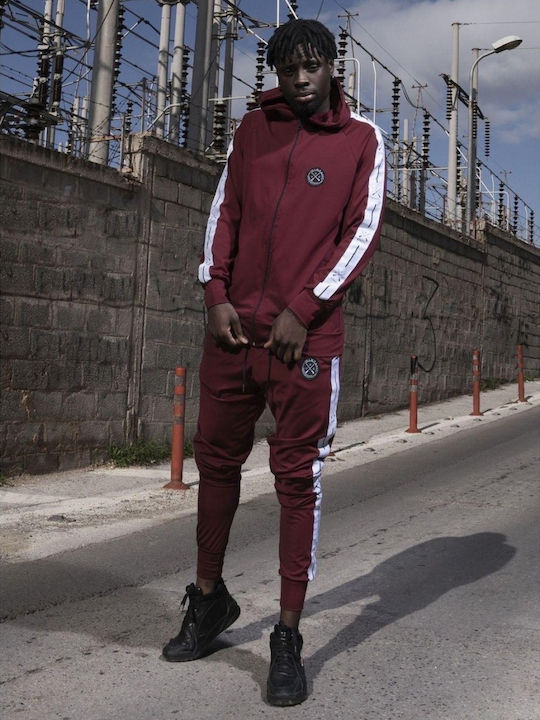 Burgundy Hoodie Cardigan