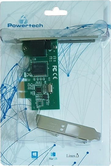 Powertech Carte de rețea cablată Gigabit (1Gbps) Ethernet PCI-e