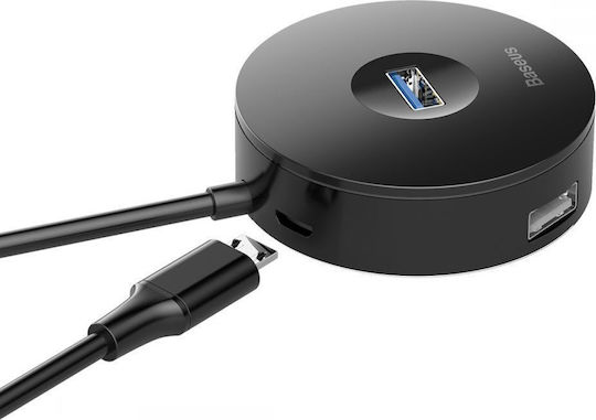 Baseus Runder Box Hub 4 USB 3.0 Anschlüsse mit USB-C Anschluss