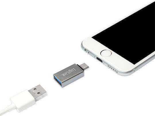 LogiLink Convertor micro USB masculin în USB-C masculin Argintiu 2buc (AU0040)