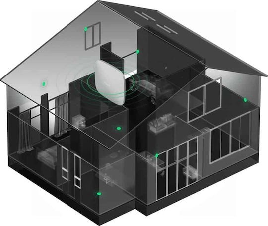 Ajax Systems StarterKit Plus Wireless Alarm System with Motion Detector , Door Sensor , Remote and Hub (Wi-Fi / GSM) Black Velvet-Black Metal