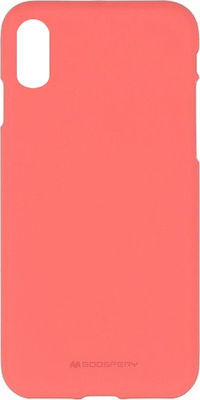 Mercury Soft Feeling Silicone Back Cover Pink (iPhone X / Xs)