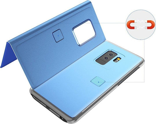 Hurtel Clear View Book Πλαστικό Μπλε (Galaxy J6)