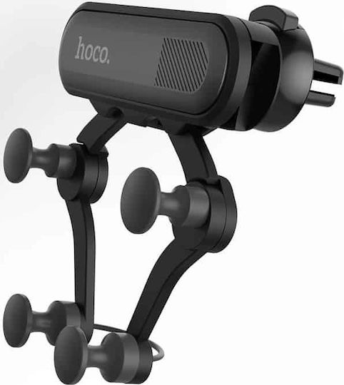 Hoco CA51 Βάση Κινητού Αυτοκινήτου 4" - 6.5" με Ρυθμιζόμενα Άγκιστρα Μαύρη